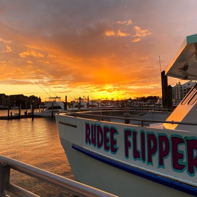 a boat sitting on top of a wooden fence