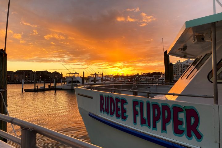 a boat sitting on top of a wooden fence