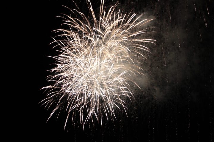 fireworks in the sky