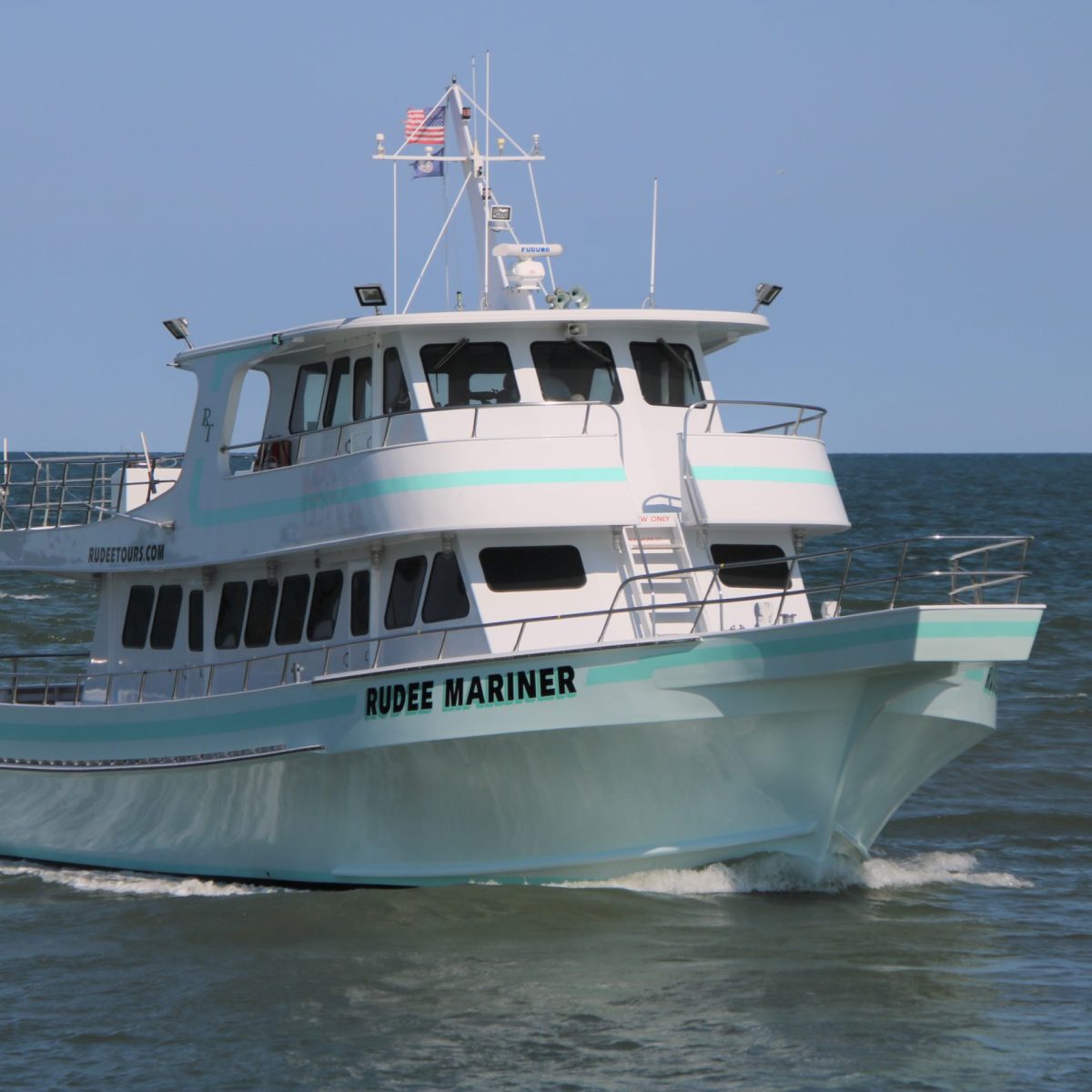 a large ship in the water